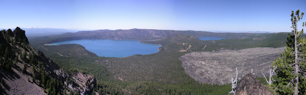 Newberry Caldera from the summit of Paulina Peak